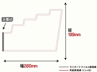 レーザー用紙/階段型（A4サイズ）　【No.6】